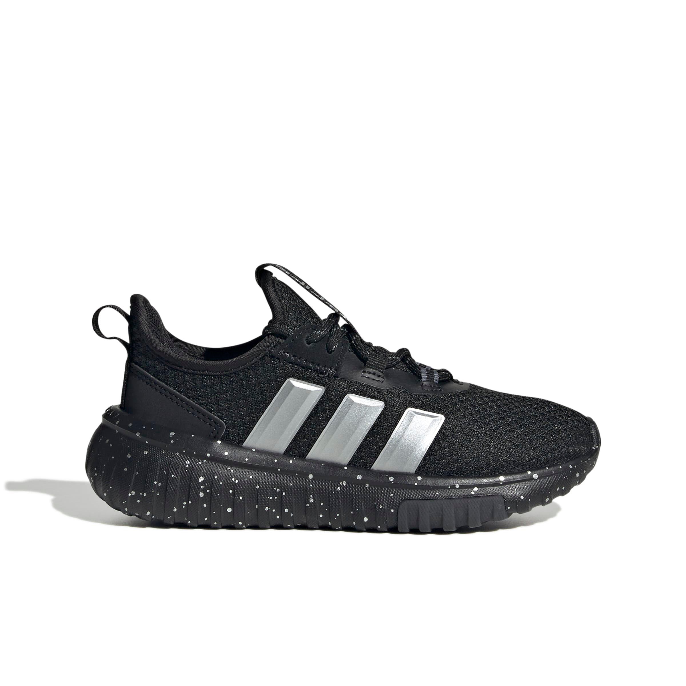 adidas Kaptir 4.0 "Core Black/Silver Metallic/Core Black" Grade School Boys' Shoe - BLACK/SILVER/BLACK